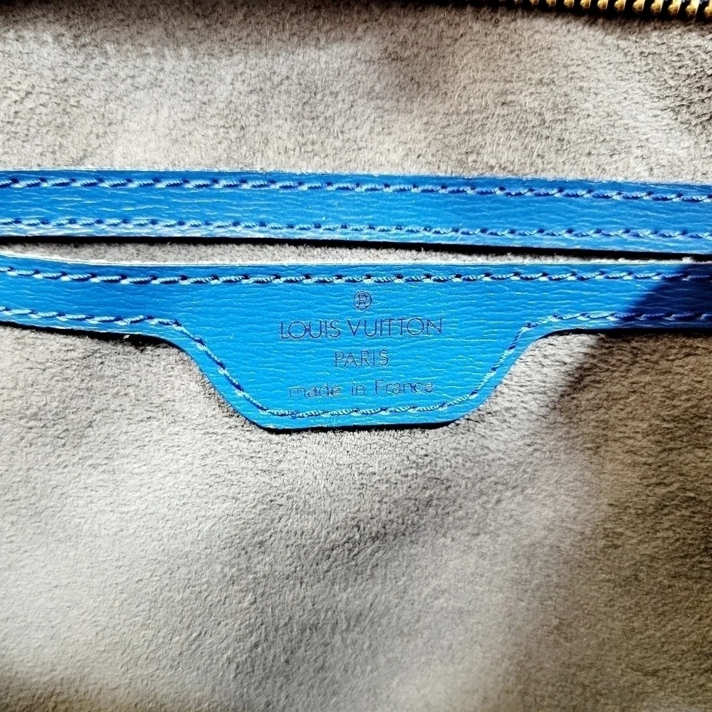 Louis Vuitton Blue Epi Saint Jacques PM Shoulder Bag Excellent Condition